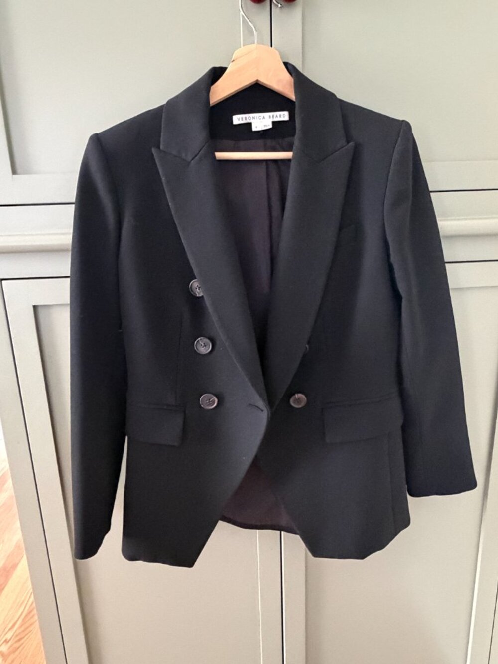 Veronica Beard - Miller Dickey Jacket - Black on Black - Size 6